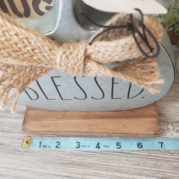 LAST 1! Rae Dunn BLESSED Galvanized Pumpkin Decor - Picture 5 of 8